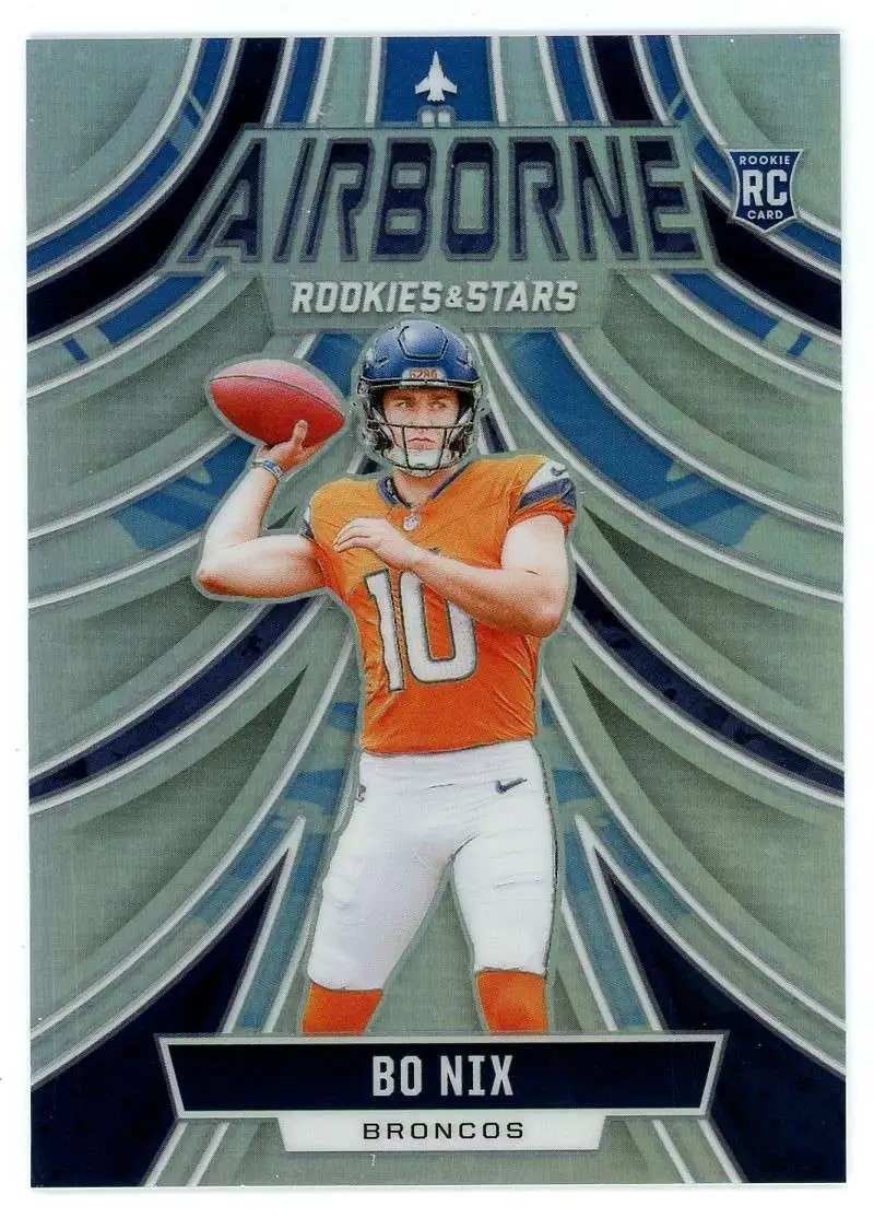 NFL 2024 Panini Rookies Stars Football Single Card Airborne Bo Nix