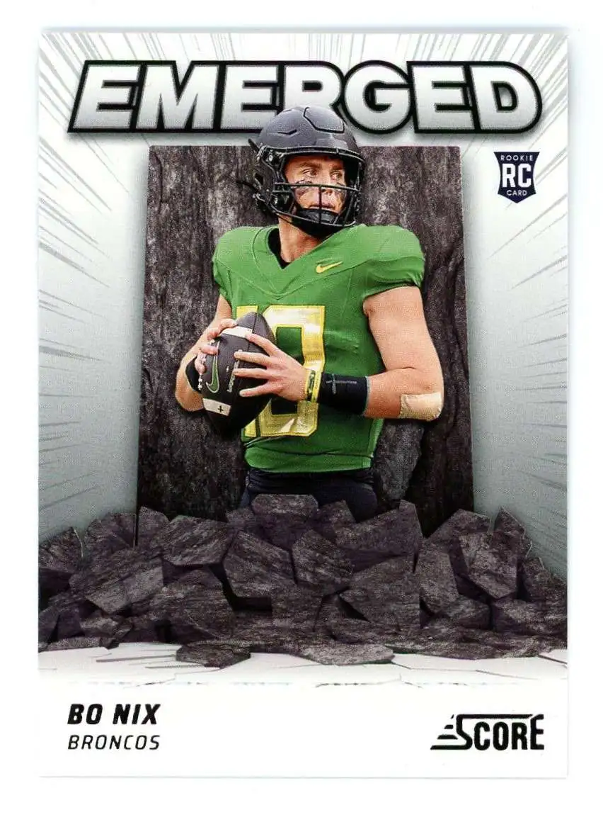 NFL Denver Broncos 2024 Score Football Emerged Bo Nix EM-BNX [Rookie]