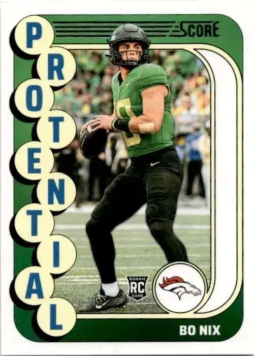 NFL Denver Broncos 2024 Score Football Protential Bo Nix #11 [Rookie]