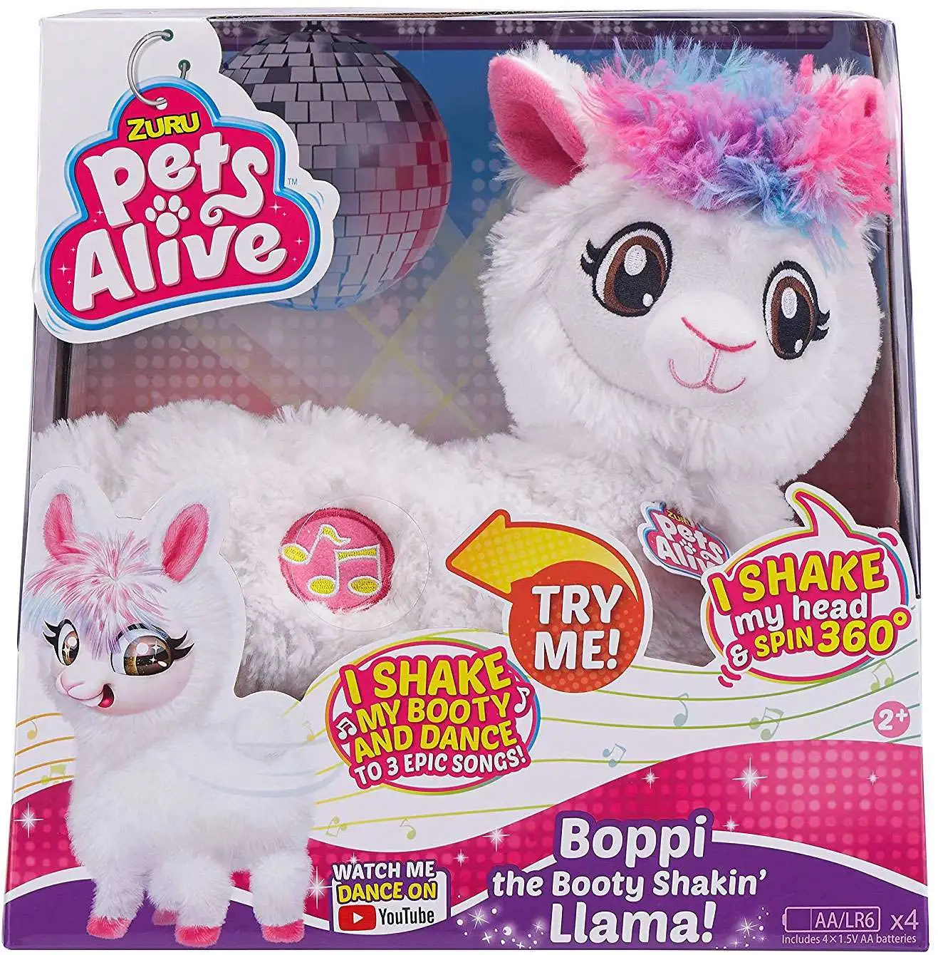 Pets Alive Booty Shakin' Llama Boppi Robotic Pet Figure [White Fur, Damaged Package]