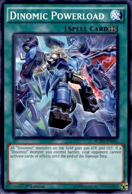 YuGiOh Breakers of Shadow Common Dinomic Powerload BOSH-EN062