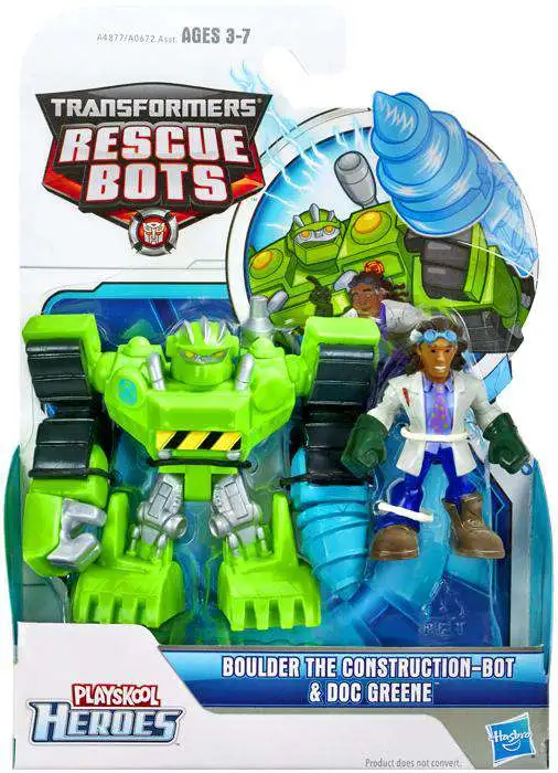 Playskool Heroes Transformers Rescue Bots BUMBLEBEE & DOC GREENE Figures 