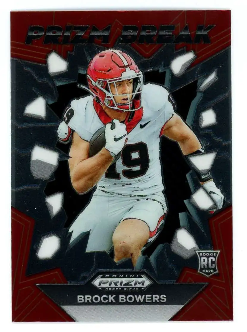 NFL 2024 Panini Prizm Draft Picks Prizm Break Brock Bowers PB-BBS [Rookie]