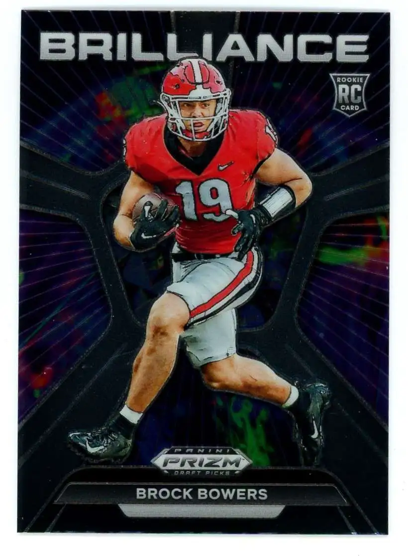 NFL 2024 Panini Prizm Draft Picks Brilliance Brock Bowers HP-OG [Rookie]