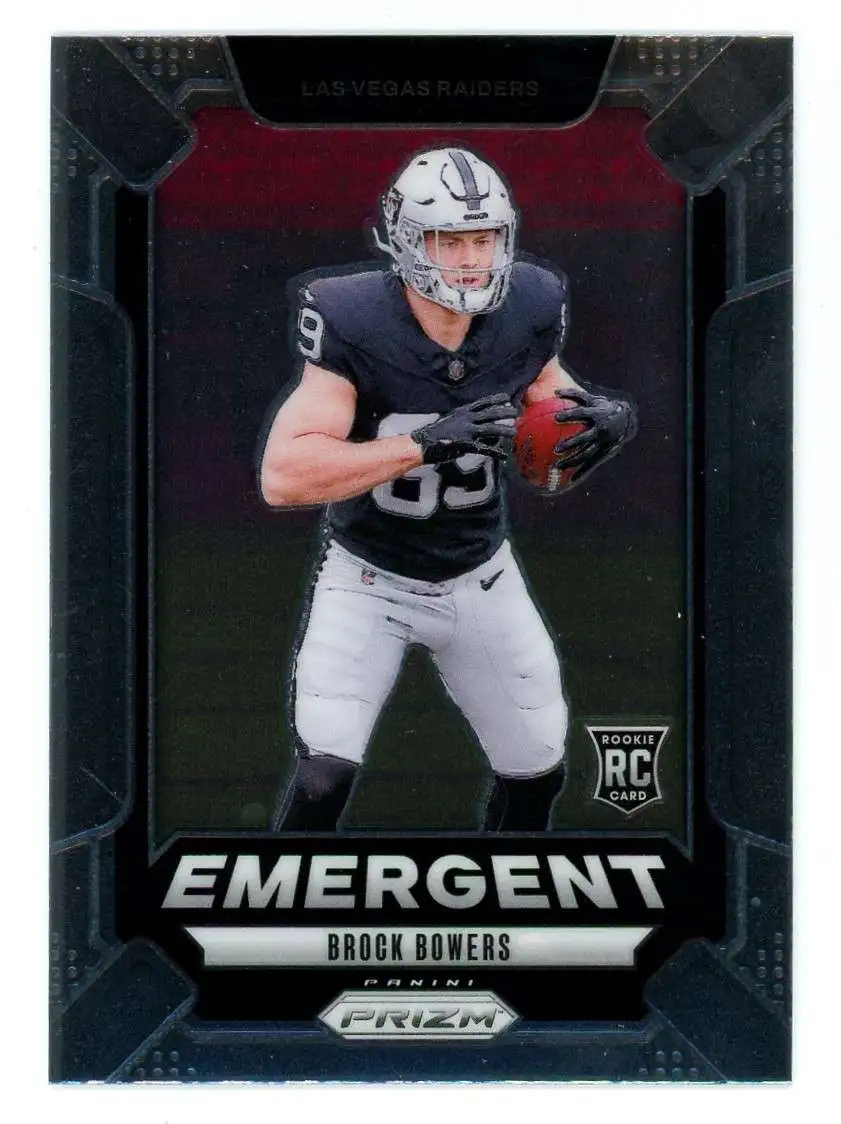 NFL 2024 Panini Prizm Football Emergent Brock Bowers #8 [Rookie]