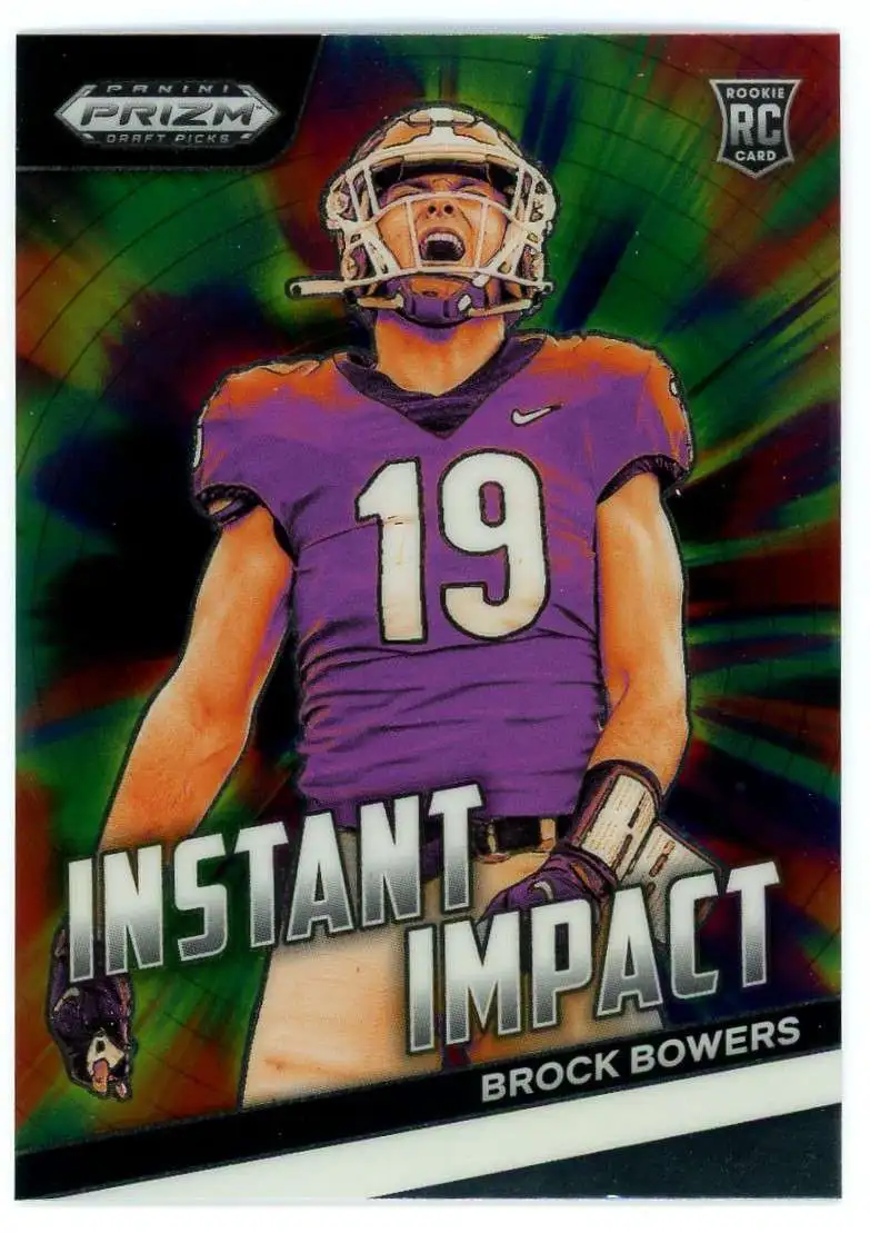 NFL 2024 Panini Prizm Draft Picks Instant Impact Brock Bowers II-BB [Rookie]
