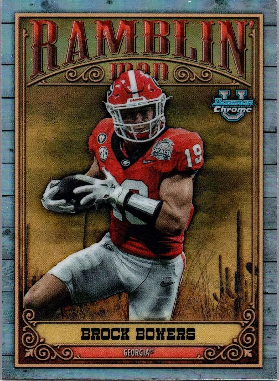 NFL 2023 Bowman Chrome U Ramblin Man Brock Bowers RM-1