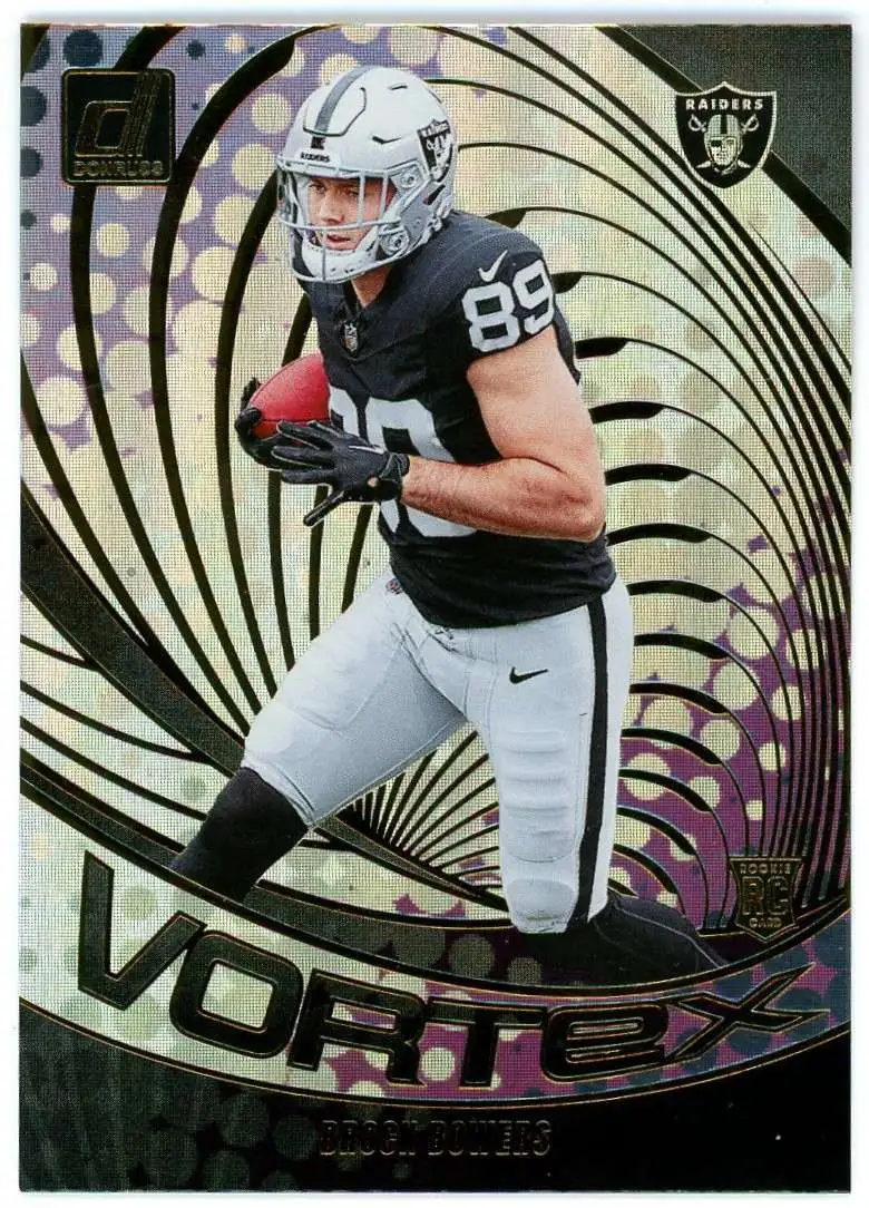 NFL 2024 Panini Donruss Football Vortex Brock Bowers VOR-BBO [Rookie]