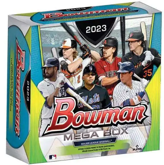 MLB Bowman 2023 Baseball Trading Card MEGA Box 4 Packs 2 Mega Chrome ...