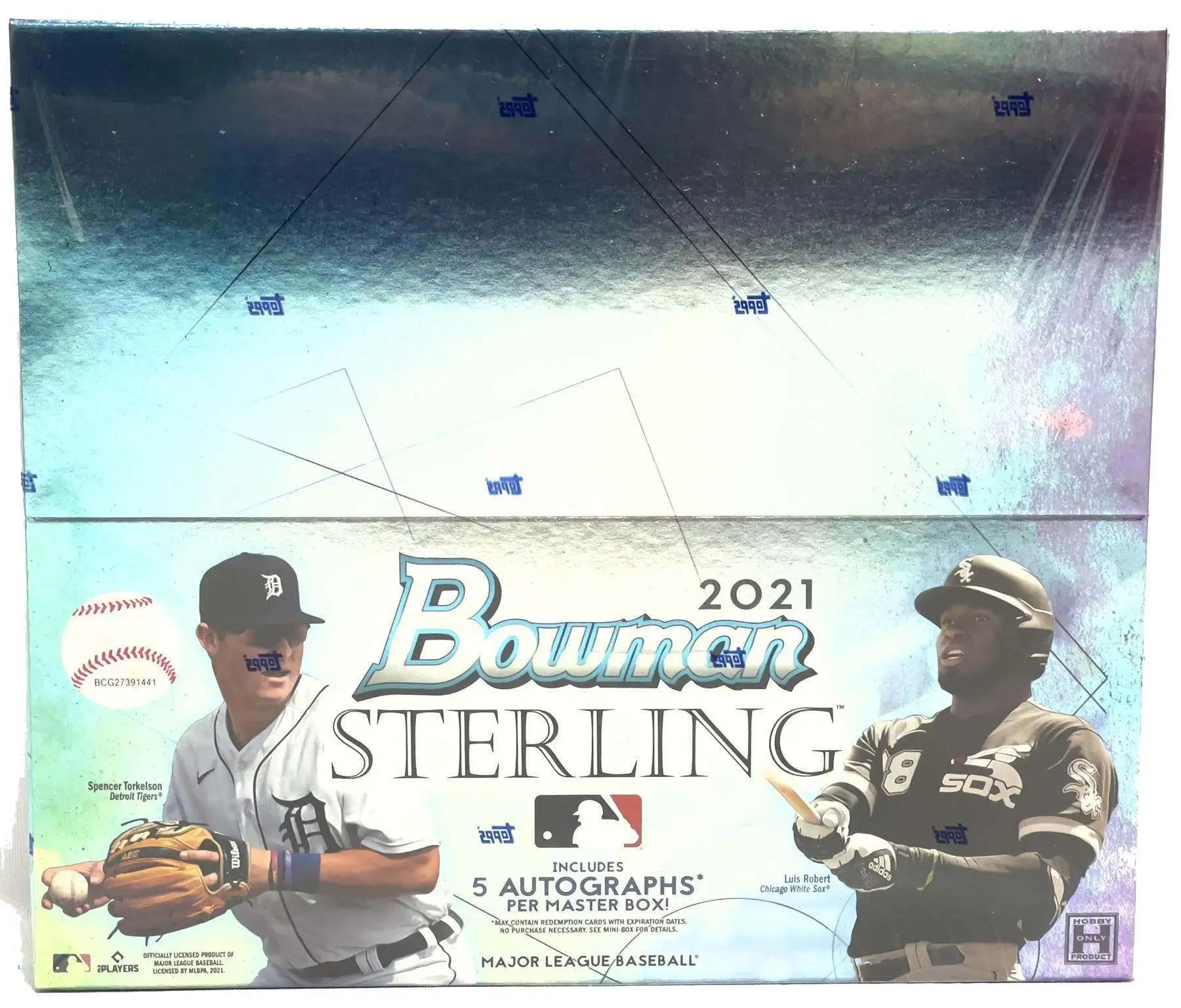MLB Topps 2021 Bowman Sterling Baseball Trading Card HOBBY Box [5 Mini Boxes]