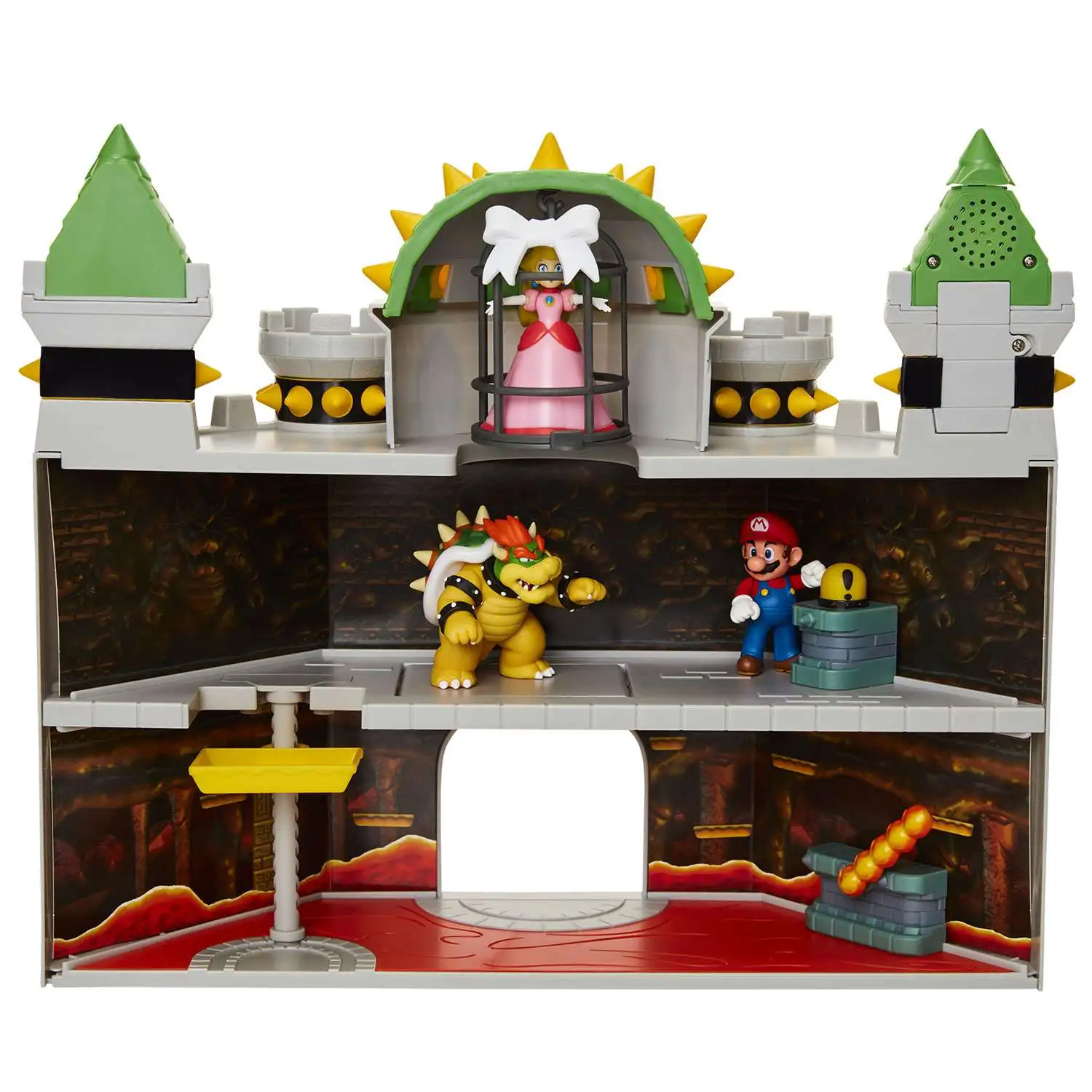 World of Nintendo Super Mario Bowsers Castle Deluxe Playset Jakks