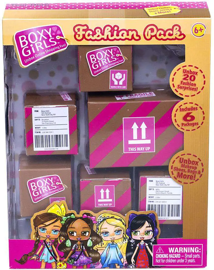 Boxy Girls SMALL Shipping Box 1-Inch Accessory Mystery Pack 