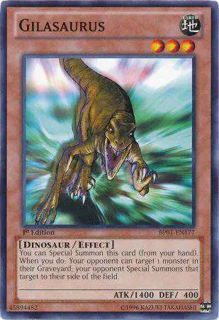 YuGiOh Battle Pack: Epic Dawn Common Gilasaurus BP01-EN177