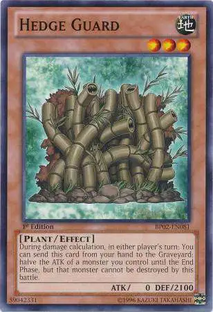 YuGiOh Battle Pack 2: War of the Giants Common Hedge Guard BP02-EN081