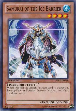 YuGiOh Battle Pack 2: War of the Giants Common Samurai of the Ice Barrier BP02-EN088