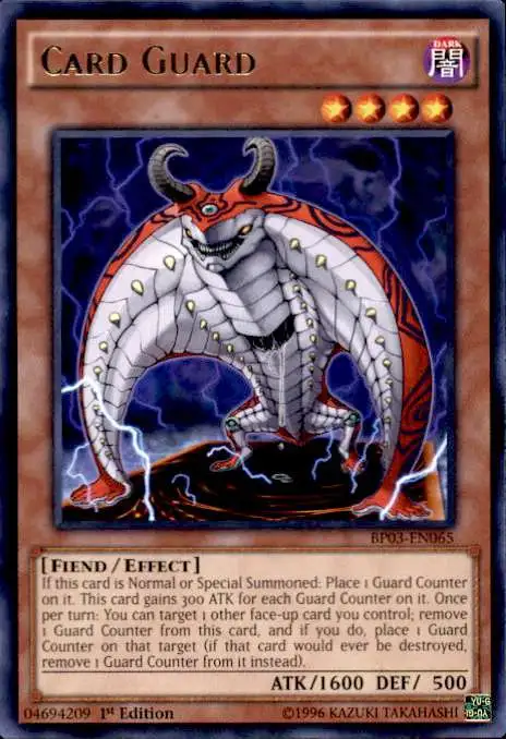 YuGiOh Battle Pack 3 Monster League Shatterfoil Rare Card Guard BP03-EN065 [Shatterfoil]