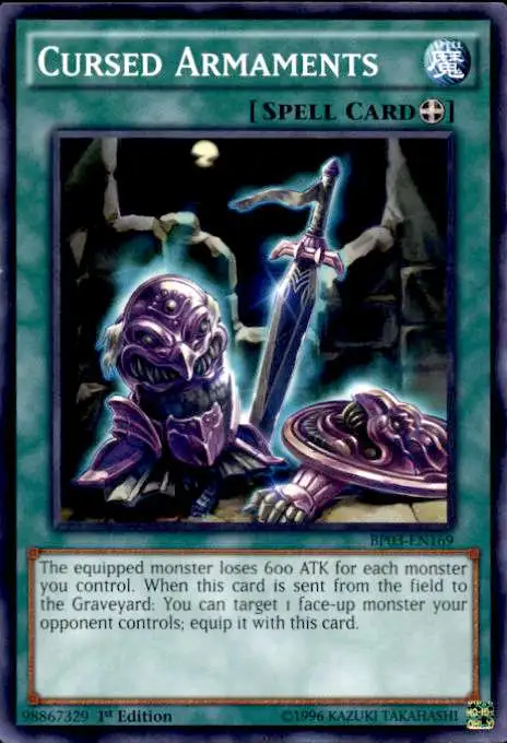 YuGiOh Battle Pack 3 Monster League Common Cursed Armaments BP03-EN169