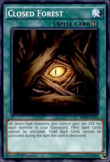 YuGiOh Battle Pack 3 Monster League Common Closed Forest BP03-EN171