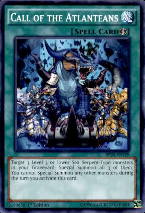 YuGiOh Battle Pack 3 Monster League Shatterfoil Common Call of the Atlanteans BP03-EN178 [Shatterfoil]