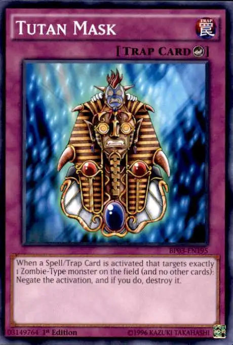 YuGiOh Battle Pack 3 Monster League Common Tutan Mask BP03-EN195