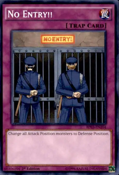 YuGiOh Battle Pack 3 Monster League Common No Entry!! BP03-EN204