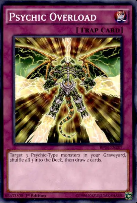 YuGiOh Battle Pack 3 Monster League Common Psychic Overload BP03-EN207