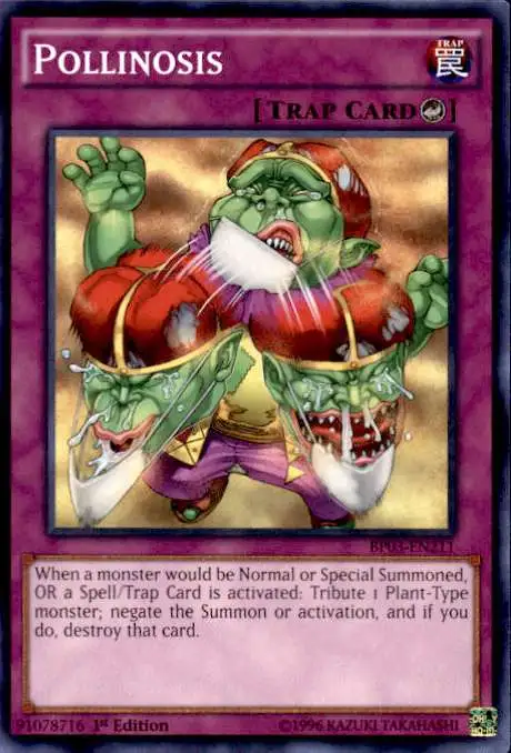 shatterfoil yugioh cards YuGiOh Battle Pack 3 Monster League Shatterfoil Rare Pollinosis BP03-EN211