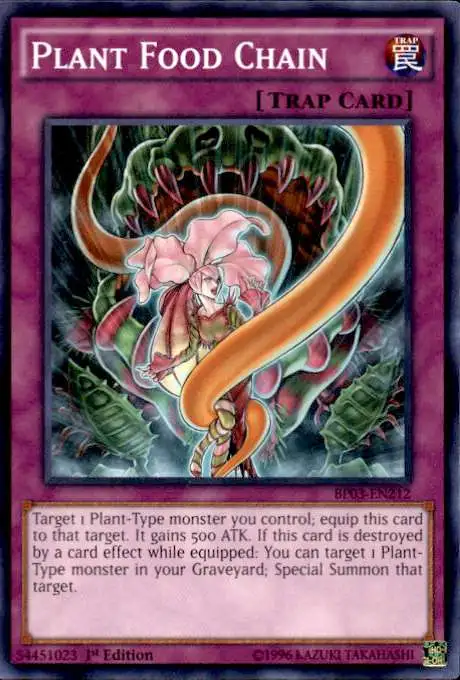 YuGiOh Battle Pack 3 Monster League Shatterfoil Common Plant Food Chain BP03-EN212 [Shatterfoil]
