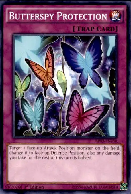 YuGiOh Battle Pack 3 Monster League Shatterfoil Common Butterspy Protection BP03-EN230 [Shatterfoil]