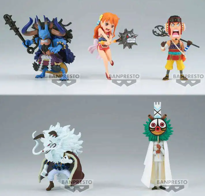 One Piece WCF World Collectable Figure Wanokuni Onigashima 3 Box of 12 Mini Figures  BanPresto - ToyWiz