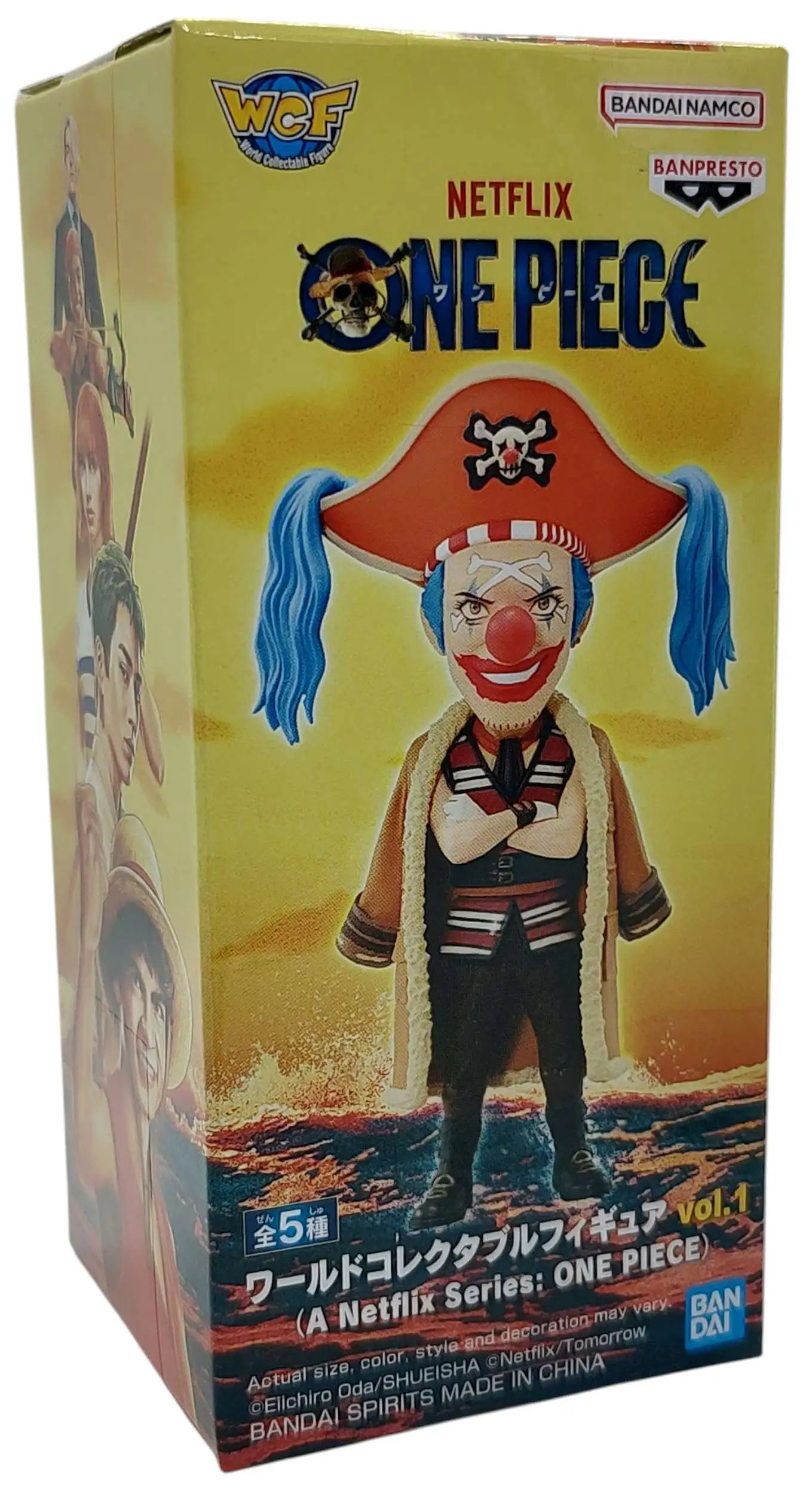 A Netflix Series: One Piece World Collectable Figure WCF Vol. 1 Buggy 2.8-Inch Minifigure