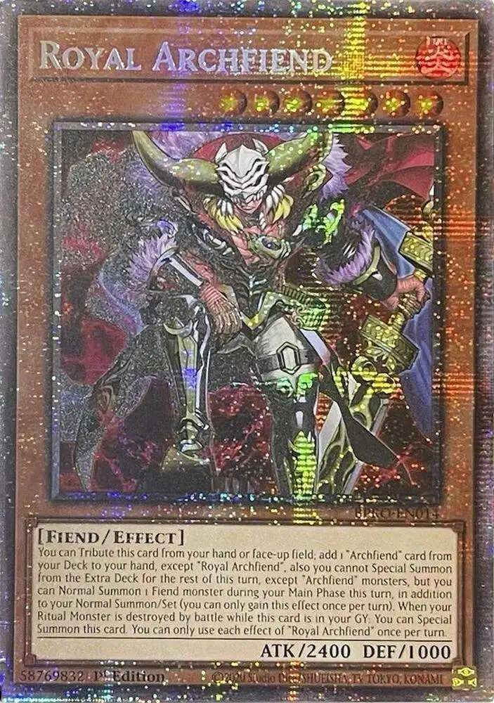 YuGiOh Trading Card Game Burst Protocol Starlight Rare Royal Archfiend BPRO-EN014