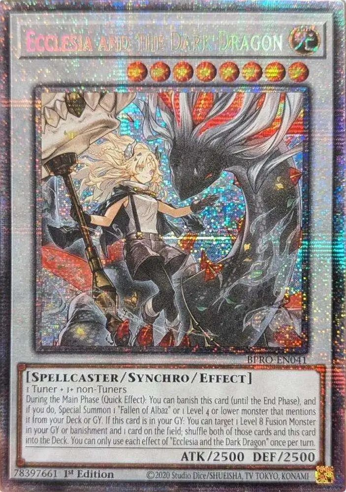 YuGiOh Trading Card Game Burst Protocol Single Card Starlight Rare Ecclesia  and the Dark Dragon BPRO-EN041 - ToyWiz