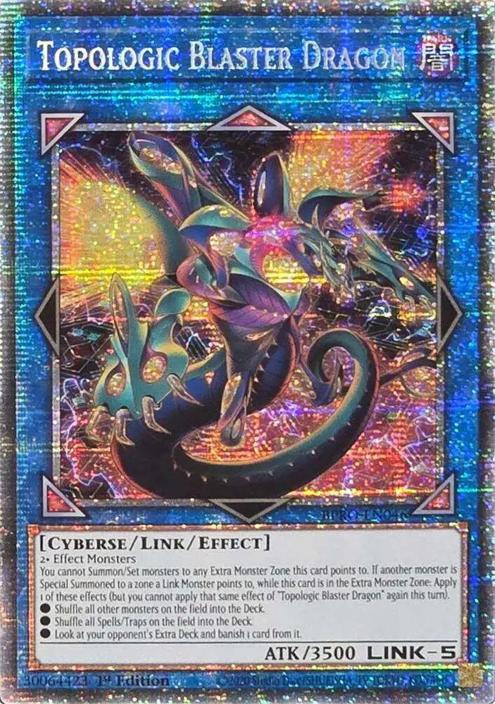 YuGiOh Trading Card Game Burst Protocol Single Card Starlight Rare Topologic  Blaster Dragon BPRO-EN046 - ToyWiz