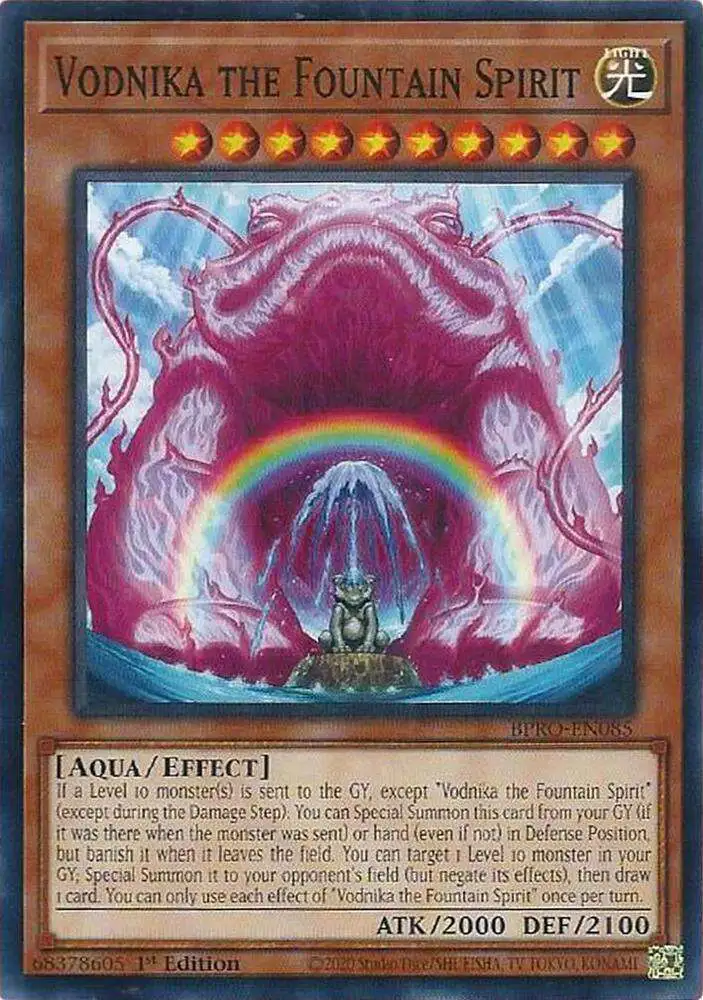 YuGiOh Trading Card Game Burst Protocol Single Card Common Vodnika the  Fountain Spirit BPRO-EN085 - ToyWiz