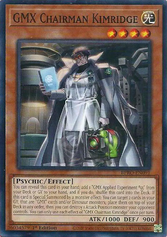 YuGiOh Trading Card Game Burst Protocol Common GMX Chairman Kimridge BPRO-EN091