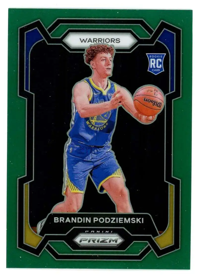 NBA 2023-24 Panini Prizm Green Brandin Podziemski #147 [Rookie]
