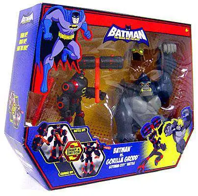 Batman The Brave and the Bold Batman vs. Gorilla Grodd Gotham City Battle  Action Figure Set Mattel Toys - ToyWiz