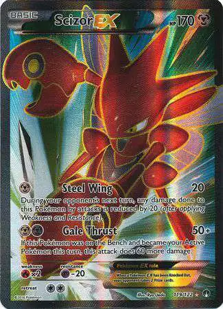 Pokemon Trading Card Game XY BREAKpoint Ultra Rare Scizor EX #119 [Moderately Played]