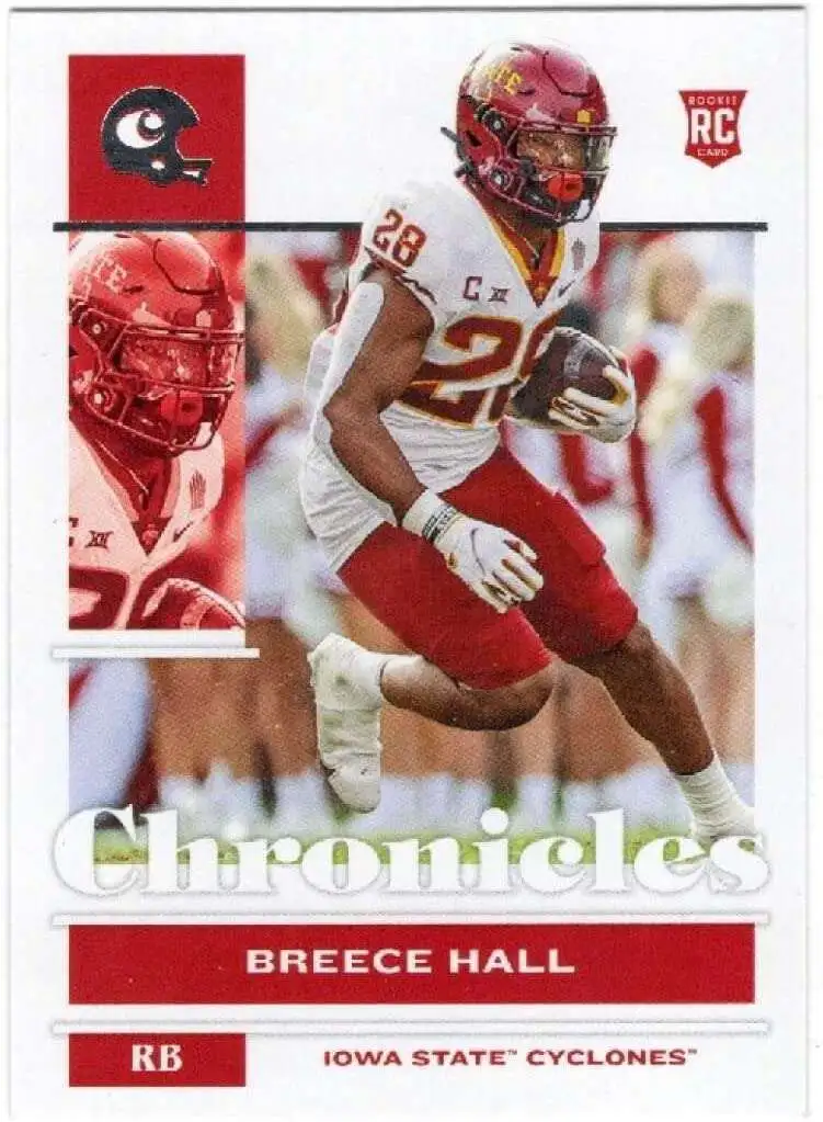 NFL New York Jets 2022 Panini Chronicles Draft Picks Breece Hall #18 [Rookie Card]