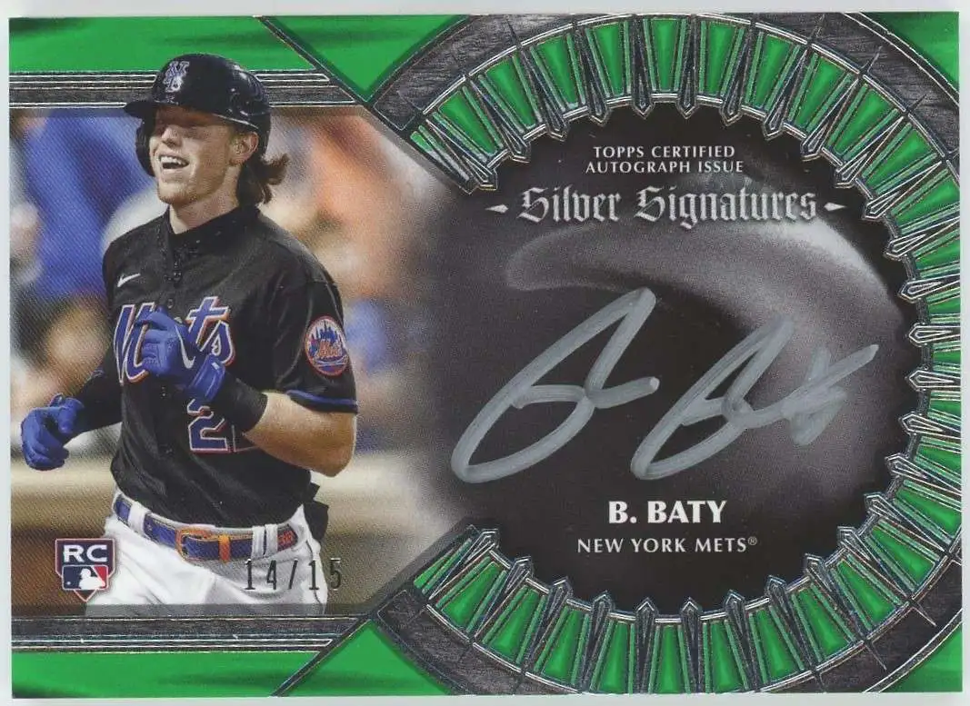 MLB 2023 Five Star Baseball 14/15 Silver Signatures Brett Baty SS-BB  [Rookie Auto]