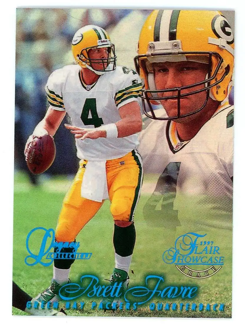 NFL 1997 Flair Showcase 48 of 100 Legacy Collection Brett Favre #4 [EX-MT]