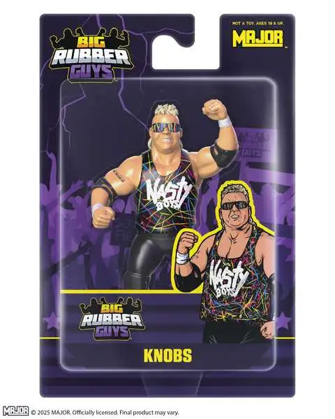 Big Rubber Guys WWE Wrestling Knobs Action Figure [Nasty Boys] (Pre-Order ships June)