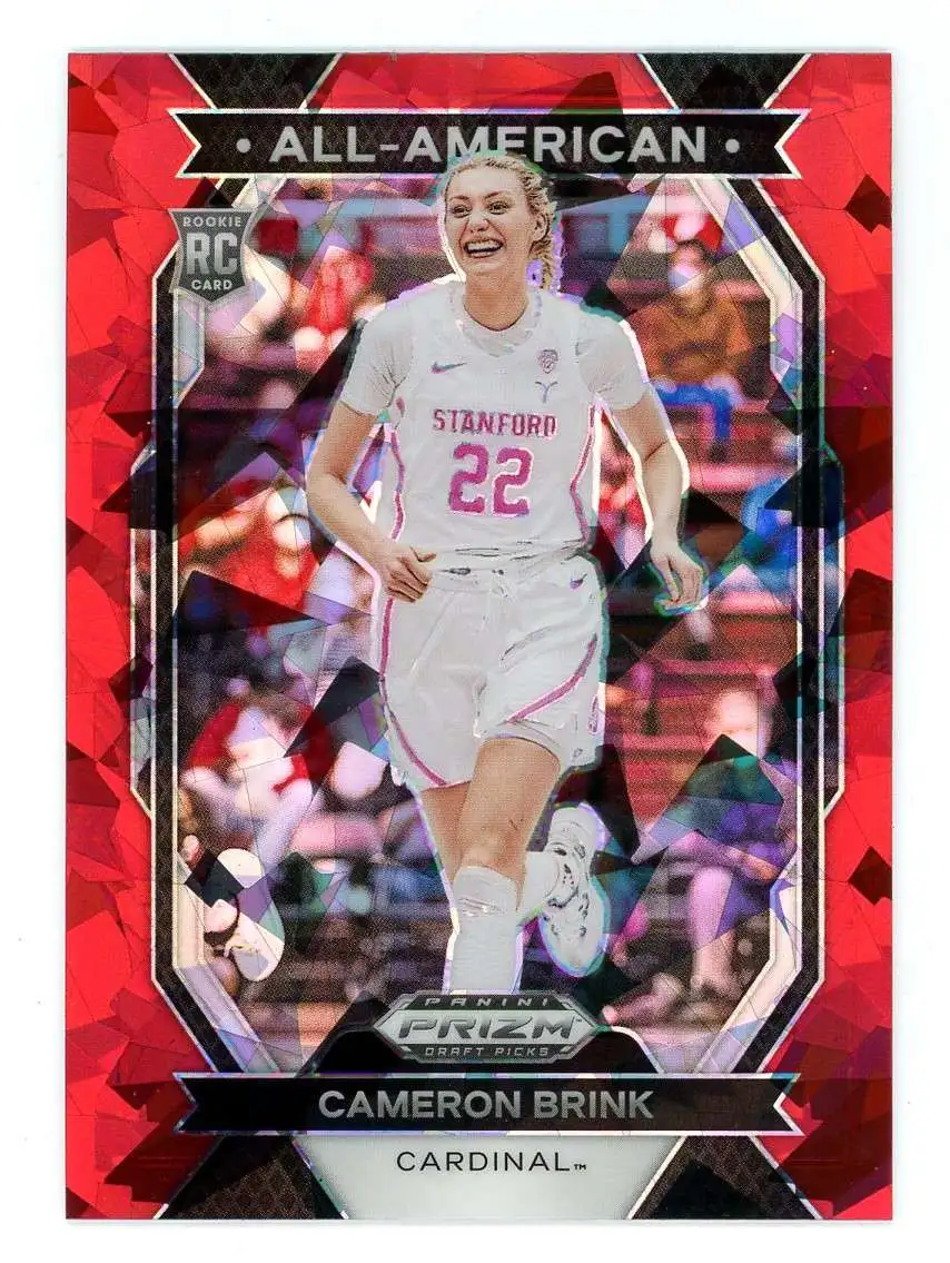 WNBA 2024 Panini Prizm Draft Picks Red Ice All-American Cameron Brink #10 [Rookie]