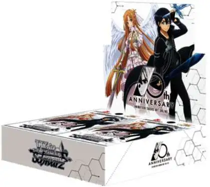 Weiss Schwarz Trading Card Game Sword Art Online 10th Anniversary Booster Box [16 Packs]