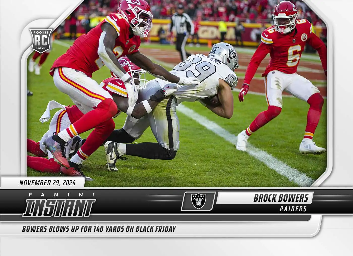 NFL 2024 Instant Football Brock Bowers #178 [Rookie]