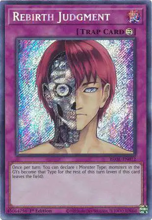 YuGiOh Trading Card Game Brothers of Legend Secret Rare Rebirth Judgment BROL-EN012