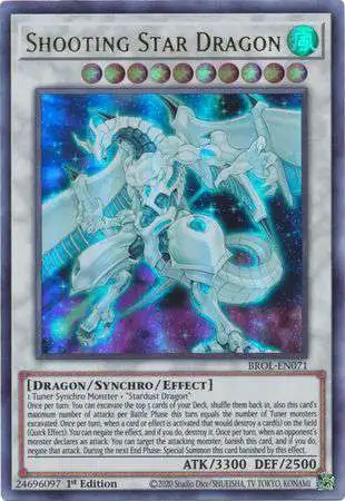 YuGiOh Trading Card Game Brothers of Legend Single Card Ultra Rare Shooting  Star Dragon BROL-EN071 - ToyWiz