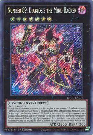 BROL-EN073 - Number 89: Diablosis the Mind Hacker - Secret Rare - Effect  Xyz Monster - Brothers of Legend