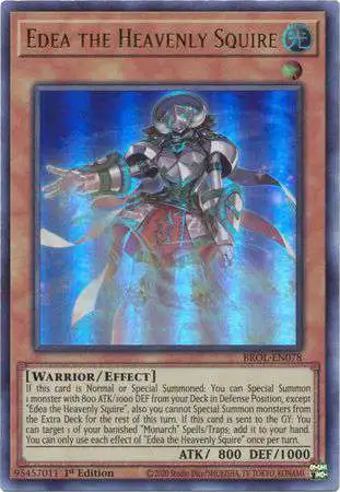 YuGiOh Trading Card Game Brothers of Legend Ultra Rare Edea the Heavenly Squire BROL-EN078